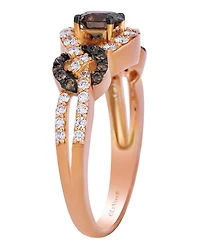 Le Vian Chocolate Diamond (0.58 ct. t.w.) & Vanilla Diamond (0.34 ct. t.w.) Ring in 14k Strawberry Gold