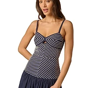 Adrianna Women's Drop Waist Sweetheart Midi Dress