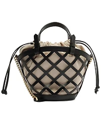 Arezzo Petra Mini Leather Bucket Bag