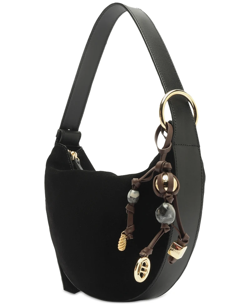 Arezzo Simone Medium Suede Shoulder Handbag