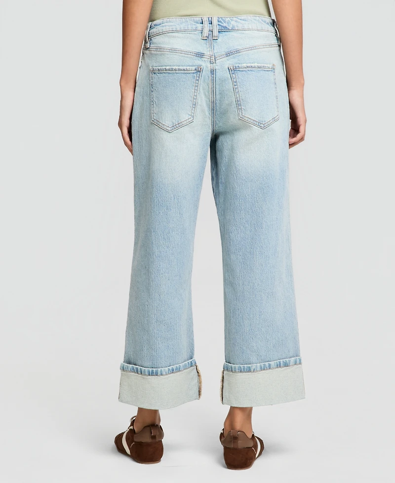 And Now This Women's Seamed Cuff Wide-Leg Jeans, Macy's Exclusive