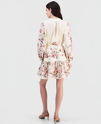 Sam Edelman Women's Cotton Placed-Print Mini Dress