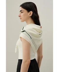 Lilysilk Women's Lily Print Silk Scarf