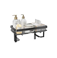 Homfan 4.7" h Multifunctional Bathroom Storage Cabinet Space Saver No Drilling Installation