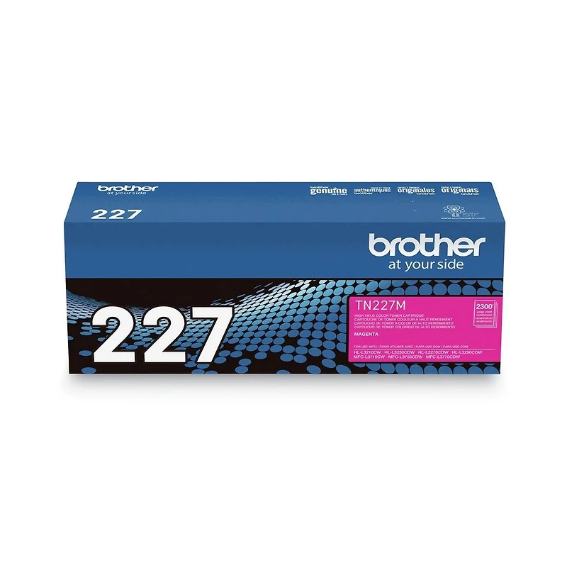 Brother TN227M High-Yield Magenta Toner Cartridge, 2,300 Page Yield