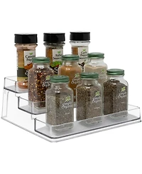 Sorbus 2 Pack 3-Tier Spice Rack Organizers - Clear Organizers for Pantry, Kitchen & More