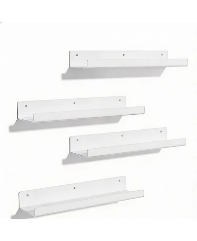 Yigii 4 Pack Acrylic Wall Shelves