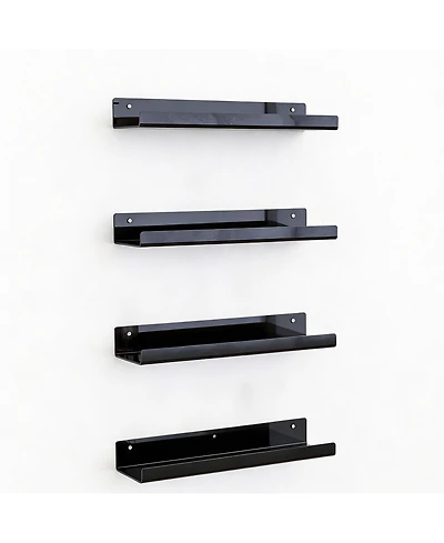 Yigii 4 Pack Acrylic Wall Shelves
