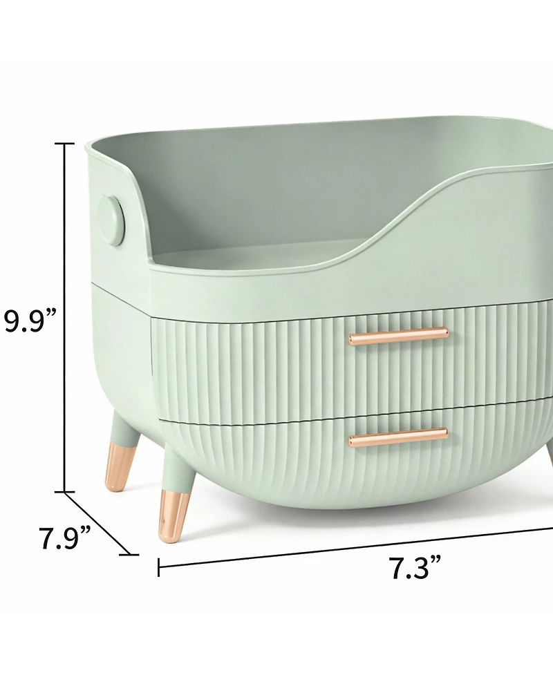 Yigii Large Capacity Makeup Organizer with Drawers for Skincare