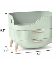 Yigii Large Capacity Makeup Organizer with Drawers for Skincare