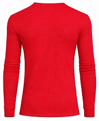 Galaxy By Harvic Men's Long-Sleeve Waffle-Knit V-Neck Thermal T-Shirt