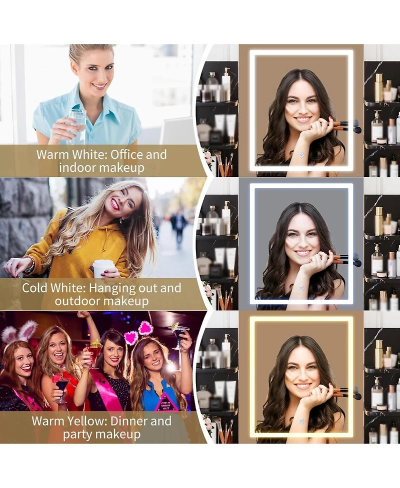 Gaomon Vanity Desk Lighted Mirror