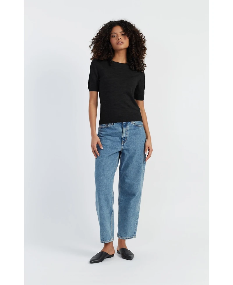 Chinti & Parker Women's Pure Merino Wool Short Sleeve Tee