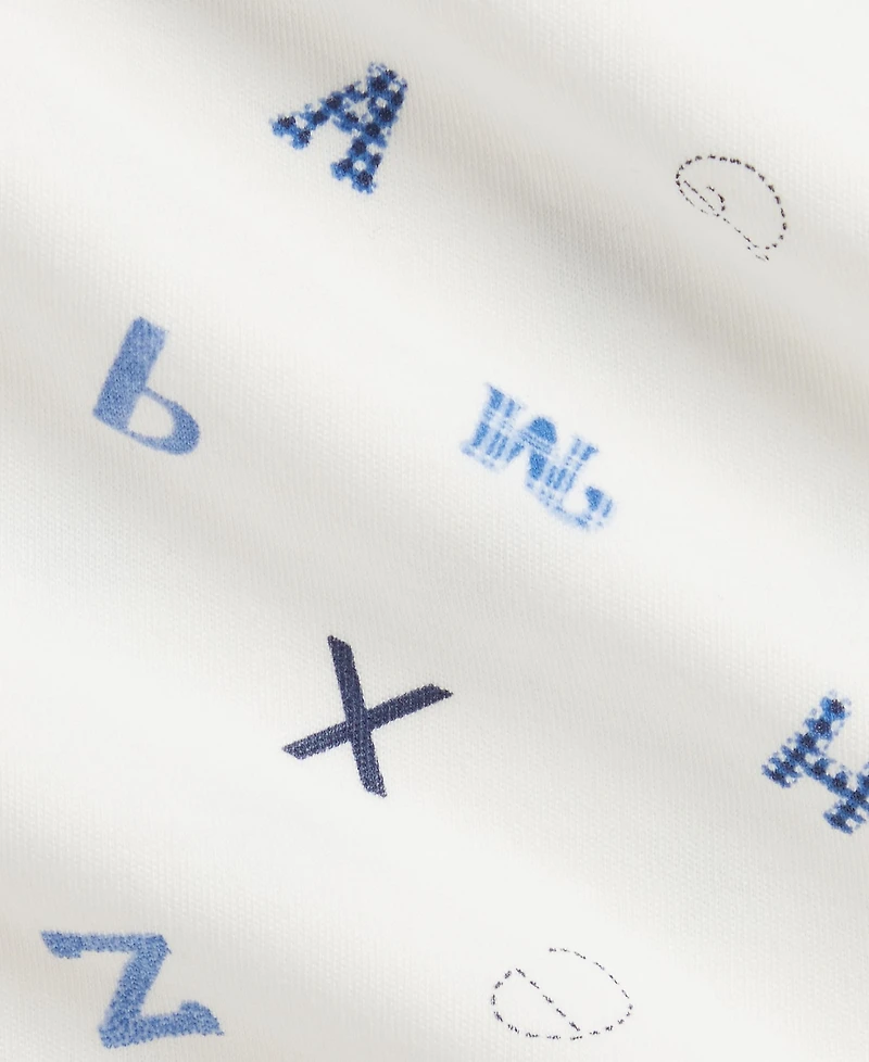 Polo Ralph Lauren Baby Boys' Alphabet-Print Cotton Footed Coverall