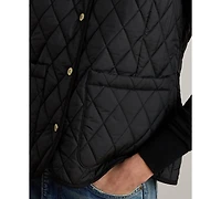 Lauren Ralph Women's Crest Patch Diamond Quilted Vest