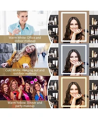 Gaomon Vanity Desk with Lighted Mirror – Makeup Vanity Set