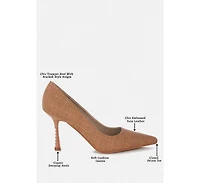 London Rag Womens Zuzana Pointy Toe Pumps