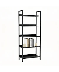 Yigii Multifunctional Bookshelf - Modern Design, Waterproof Panels, Easy Assembly