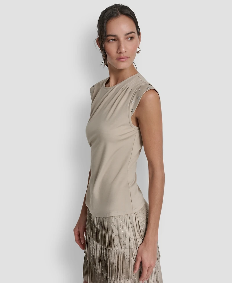 Dkny Women's Stud-Detail Sleeveless Top