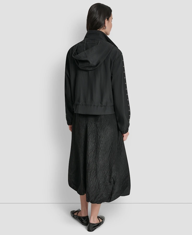 Dkny Women's Studded Hooded Anorak Jacket