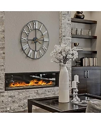 Sorbus 24 Inch Roman Numeral Wall Clock for Living Room, Kitchen, Bedrom Home Decor