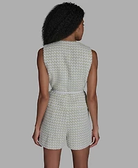 Bcbg Women's Button-Front Belted Vest