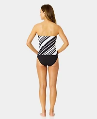 Anne Cole Women's Shirred Bandeau Tankini Swim Top