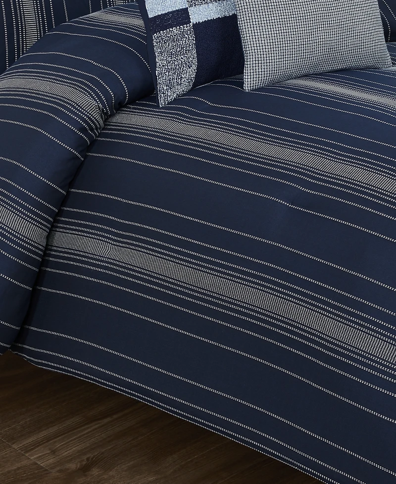 Perry Ellis Harper Striped 3-Pc. Comforter Set