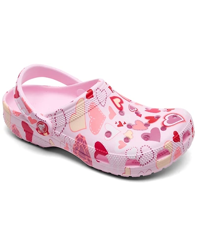Crocs Women's Classic Valentine's Day Clog Sandals from Finish Line