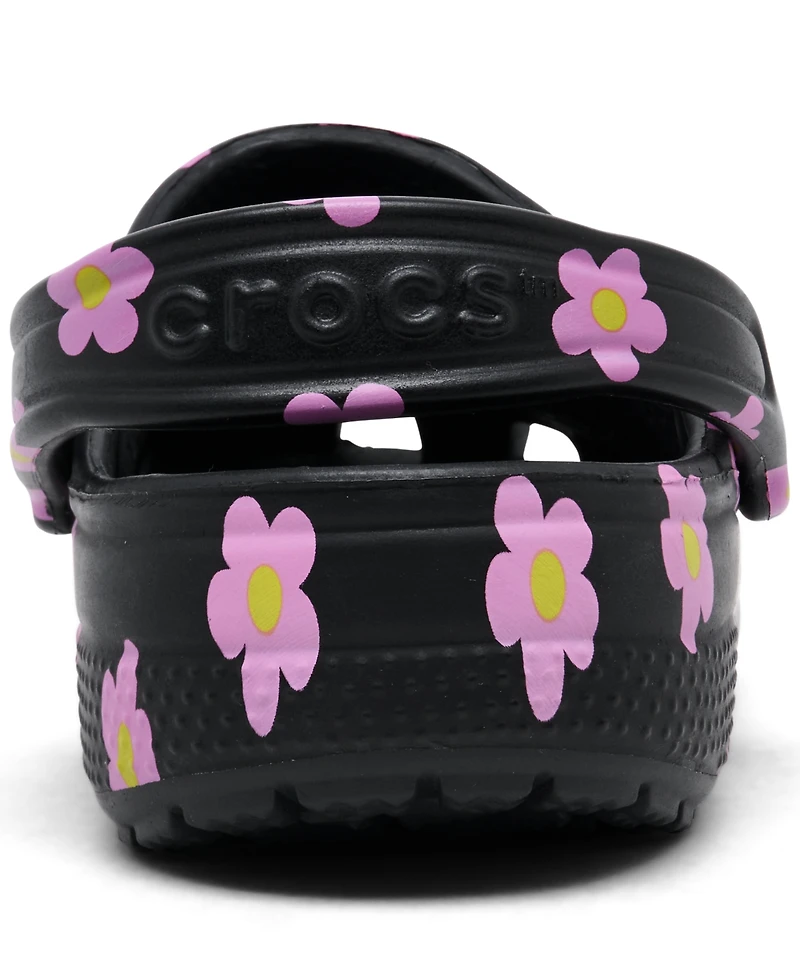 Crocs Little Girls Flowers Classic Clogs from Finish Line