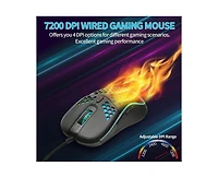 Risokeys Honeycomb Wired Gaming Mouse