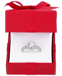 Gia Certified Diamonds Halo Engagement Ring (1-1/4 ct. t.w.) in 14k Yellow or White Gold