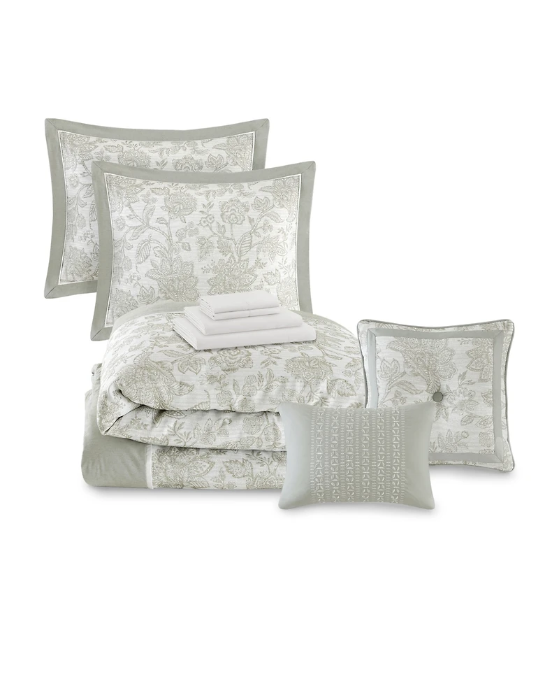 Addison Park Fiona Floral 9-Pc. Comforter Set, Queen