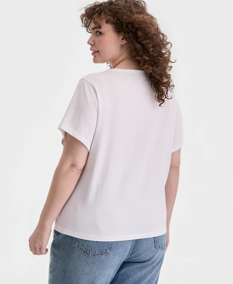 On 34th Trendy Plus Everyday Pocket T-Shirt, Macy's Exclusive