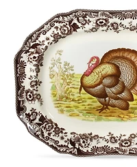 Spode Woodland Turkey Octogonal Platter