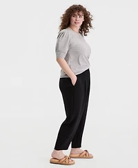 On 34th Trendy Plus Barrel-Leg Pants, Macy's Exclusive