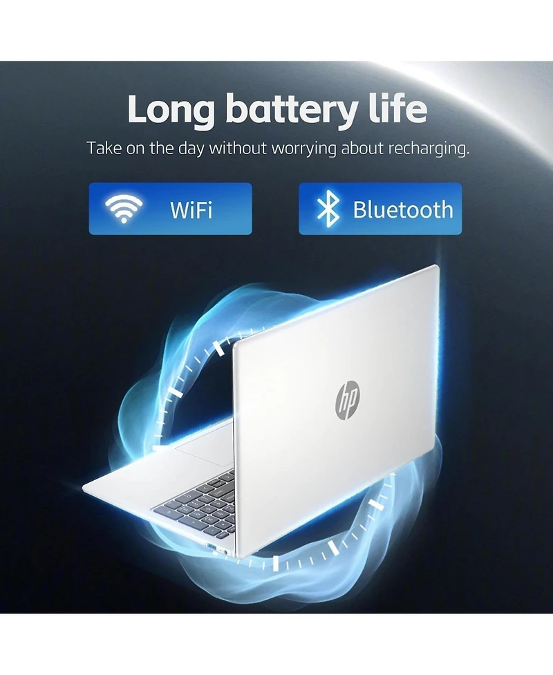 Hp Essential 15.6" Traditional Laptop Intel N-Series 4GB Ram Intel Uhd Graphics 128GB eMMC Storage Windows 11 Home 60Hz