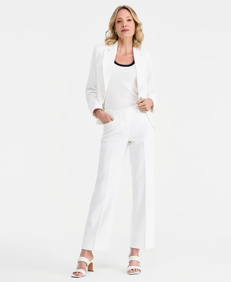 Tahari Asl Women's Stretch Single-Button Blazer