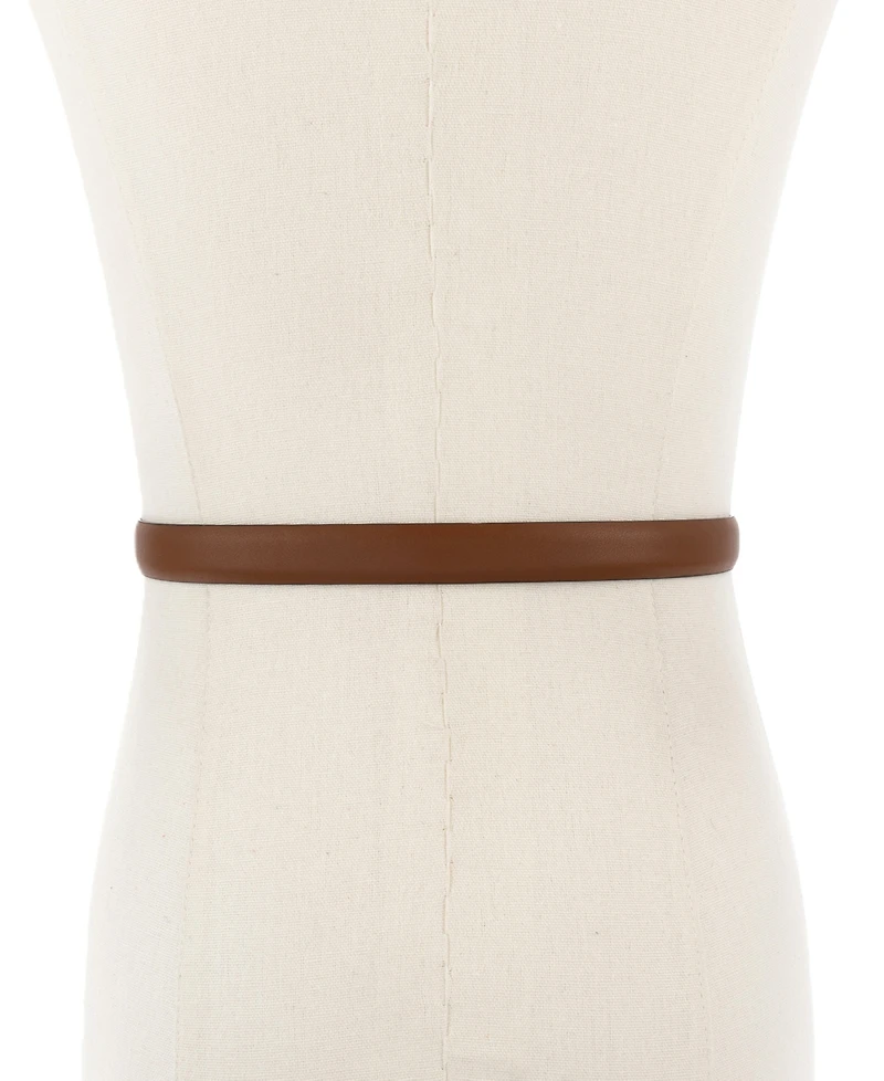 Michael Kors Bubble Plaque Leather Belt
