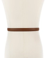 Michael Kors Bubble Plaque Leather Belt