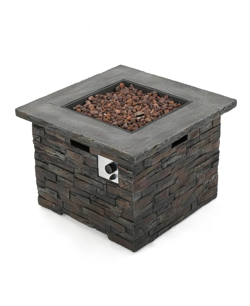 Flynama 35" Square Mgo Fire Pit - 40000 Btu.