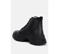 Roxane chunky lace up boots