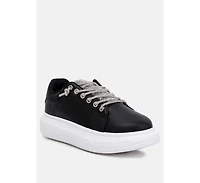 London Rag Jaxen rhinestones lace up sneakers