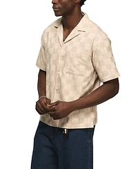 Lucky Brand Men's Untuck Camp Collar Shirt