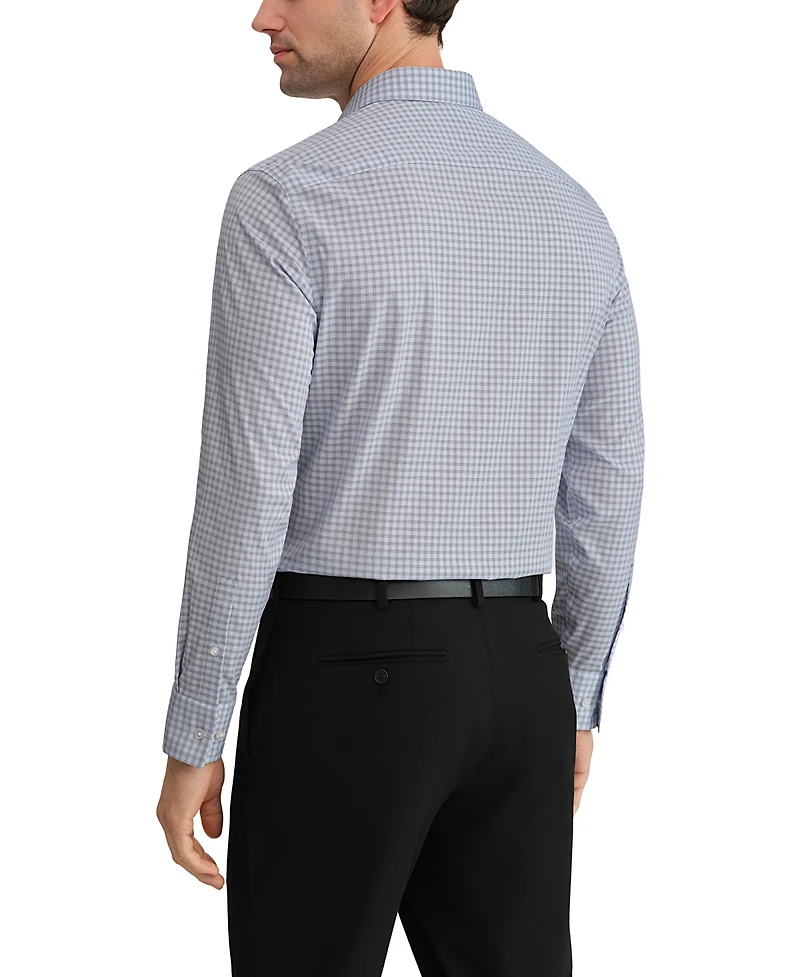 Calvin Klein Men's Refined Cotton Stretch Spread Collar Dress Shirt