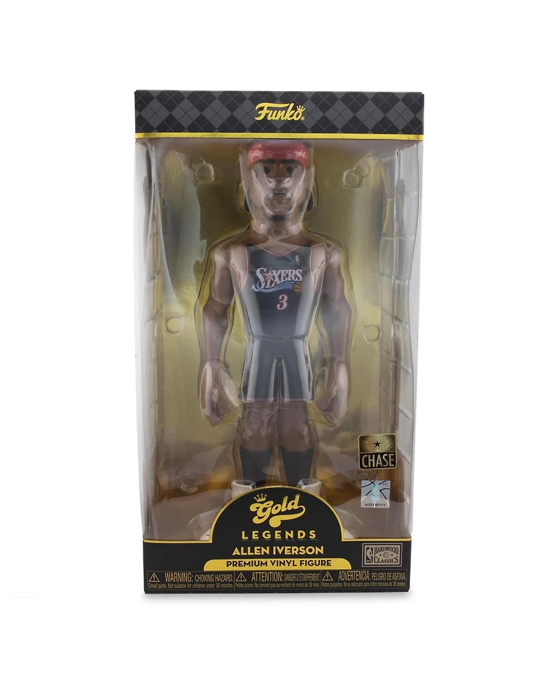 Funko Philadelphia 76ers Nba Gold 12-Inch Allen Iverson Chase Vinyl Figure