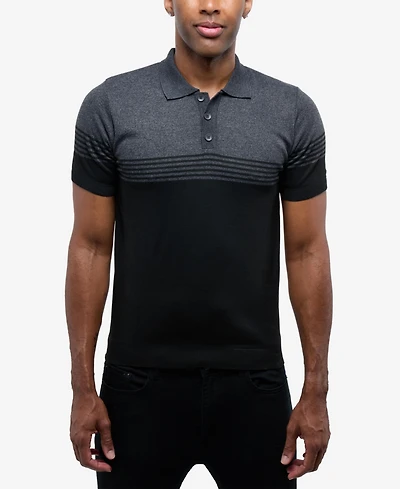Spring + Mercer Men's Short Sleeve Sweater Polo
