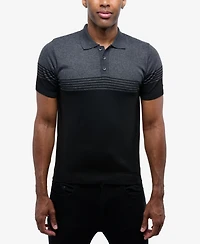 Spring + Mercer Men's Short Sleeve Sweater Polo