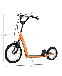 Hongge Adjustable Kick Scooter for Kids Ages 5 Plus