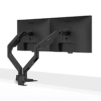 BenQ BDH01 Ergonomic Desk Mount Dual Monitor Arm, Black